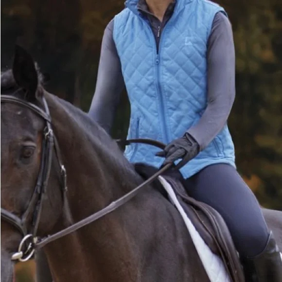 Riding Sport Annie Equestrian Horseback riding Brown Quilted Vest Women’s size S - Picture 11 of 11